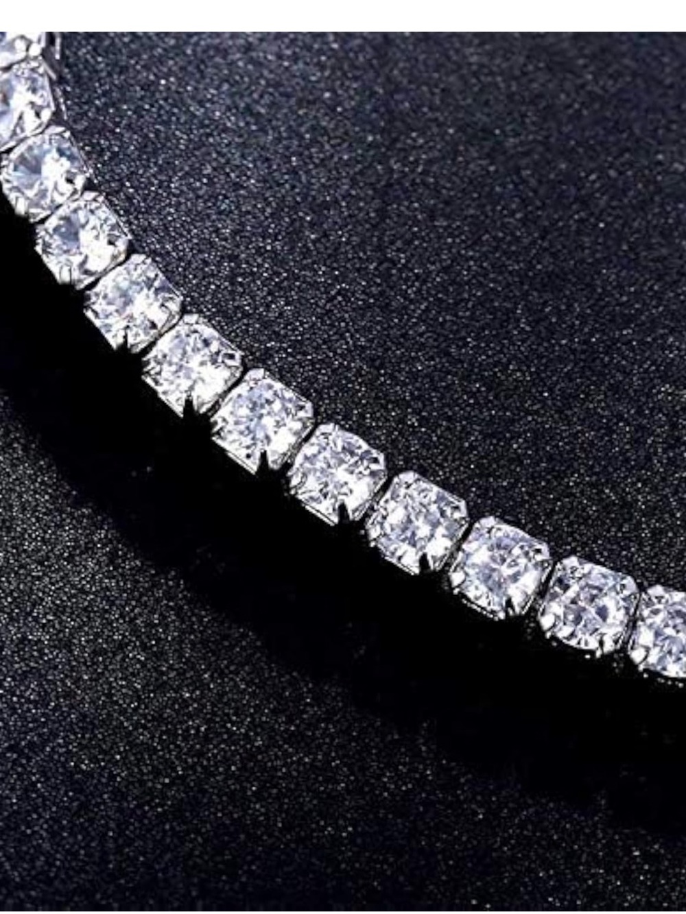 Cubic Zirconia Tennis Bracelet 4mm Adjustable Sparkle Jewelry Fifi’s Closet - Picture 6 of 10
